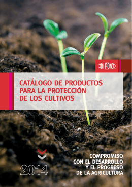 Catálogo de ProduCtos Para la ProteCCión de los Cultivos