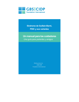 Un manual para los cuidadores - GBS/CIDP Foundation International