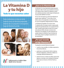 La Vitamina D y tu hijo - Health Service Executive