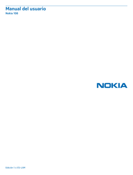 Manual del Usuario para Nokia 106