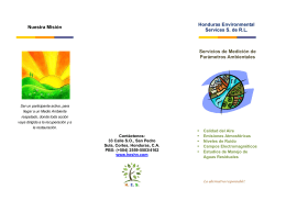 detalles... - Honduras Environmental Services, S. de RL