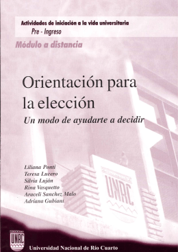 modulo de orientacion 2007.pmd - Universidad Nacional de Río