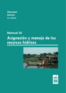 Manual Ramsar 10: Asignación y manejo de los recursos hídricos