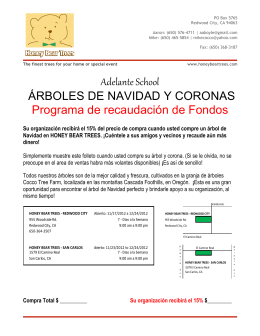 Adelante School ÁRBOLES DE NAVIDAD Y CORONAS Programa