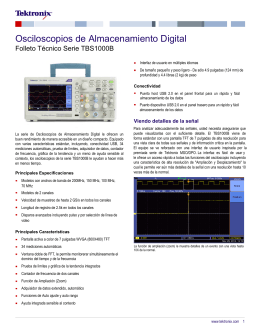 Osciloscopios de Almacenamiento Digital