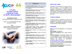 II Curso: “Cuidado óptimo al final de la vida en UCIP y Neonatología”