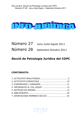 Secció de Psicologia Jurídica del COPC