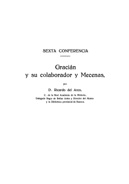 6. Gracián y su colaborador y Mecenas, por Ricardo del Arco