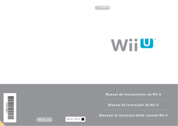 Manual de instrucciones de Wii U Manual de Instruções da Wii U