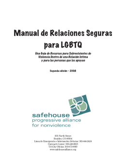 Manual de Relaciones Seguras para LGBTQ