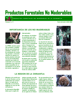 Productos Forestales No Maderables