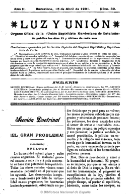 Luz y unión 19010415 - Federación Espírita Española