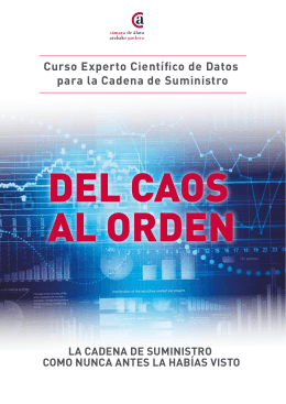 Curso Experto científico de datos para la cadena de suministro (PDF