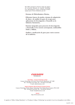 4477 Spanish Brochure - Cussons Technology Ltd.