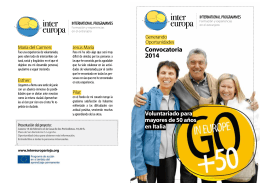 Convocatoria 2014 - Federación Riojana de Voluntariado Social