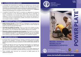folleto powerplate2013 - Termoludico