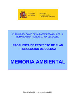 MEMORIA AMBIENTAL - Portal de la CHD
