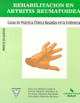 Rehabilitación en la artritis reumatoidea