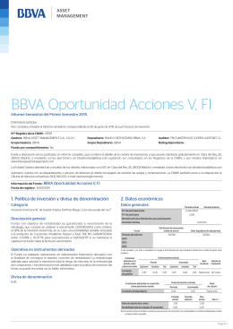 Informe semestral - BBVA Asset Management