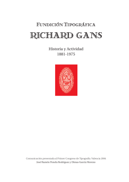 Fundición tipográfica Richard Gans