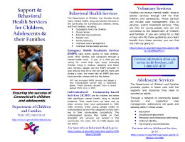 Support & Behavioral Health Services for Children, Adolescents