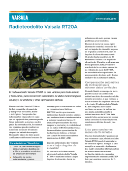 Radioteodolito Vaisala RT20A