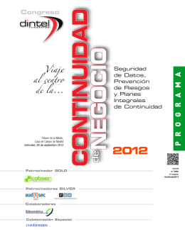 Folleto BI 2012 - Fundación DINTEL