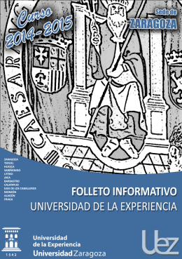 descargar folleto - Universidad de Zaragoza