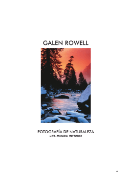 Galen Rowell. Fotografía de naturaleza (Ediciones Desnivel)