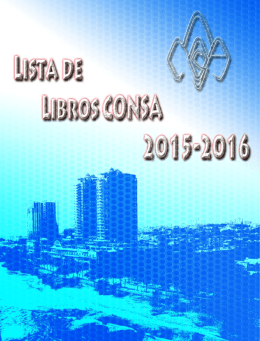 Lista de Libros 2015-2016 - Colegio Nuestra Señora de la Altagracia