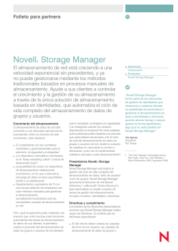 Novell® Storage Manager