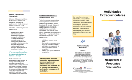 Actividades extracurriculares Extracurricular Activities