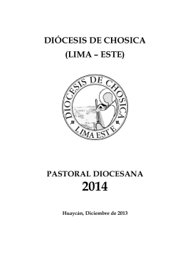 pastoral diocesana 2014