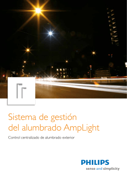 Sistema de gestión del alumbrado AmpLight