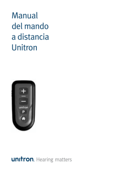Manual del mando a distancia Unitron