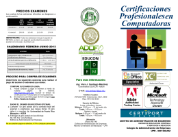 Computadoras en Certificaciones Profesionales
