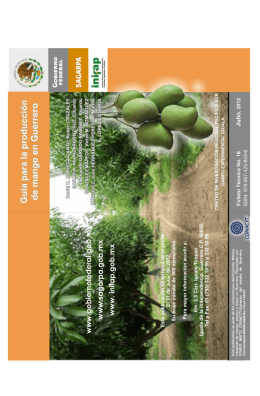 Guia para la producción de mango en Guerrero