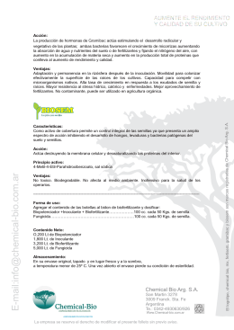 folleto fts mx.cdr - Sitio web de Chemical Bio Argentina Sa