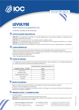 FT LEVULYSE (ES) - Institut Oenologique de Champagne