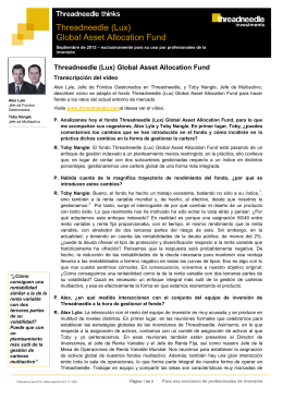 Threadneedle (Lux) Global Asset Allocation Fund