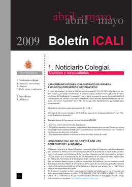 Boletín ICALI - Colegio de Abogados de Alicante