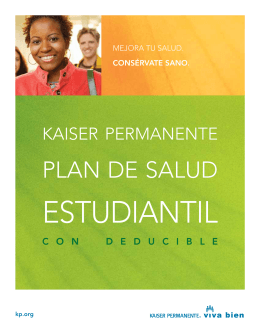 Student Health Plan DHMO Brochure Spanish Translation