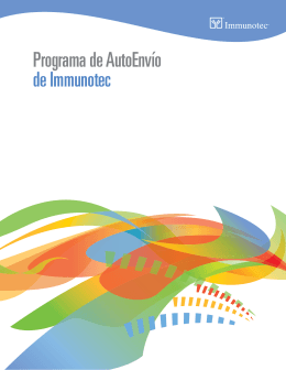 Programa de AutoEnvío de Immunotec