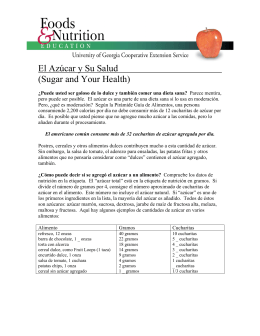 El Azúcar y Su Salud (Sugar and Your Health)