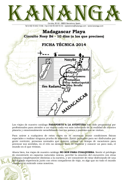 Madagascar Playa - Kananga y Ambar