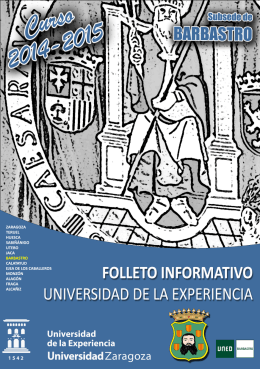 descargar folleto - Universidad de Zaragoza