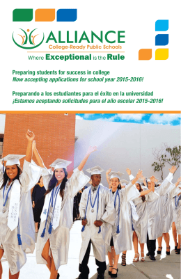 the 2015-2016 Enrollment Brochure!