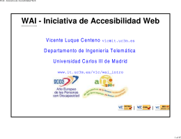 WAI - Iniciativa de Accesibilidad Web