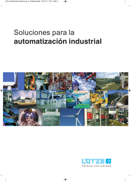 Soluciones para la automatización industrial