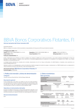 BBVA Bonos Corporativos Flotantes, FI